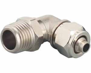 male elbow brass push on fittings