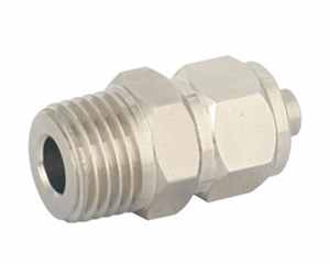 male straight brass push on fittings