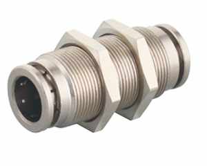 bulkhead union brass push to connect fittings