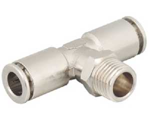 male branch tee brass push to connect fittings