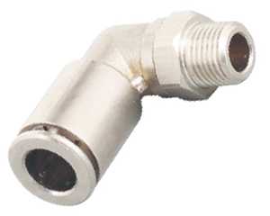 male swivel elbow brass push to connect fittings