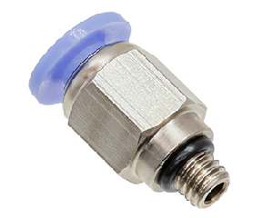 6mm tube to M4 thread male connector push to connect fitting