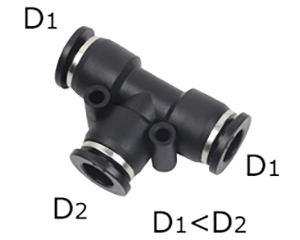 composite push to connect fittings union tee reducer