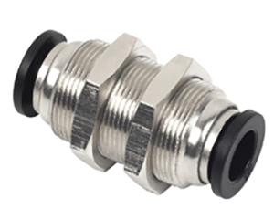 composite push to connect fittings bulkhead union