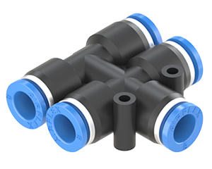 composite push to connect fittings double union tee