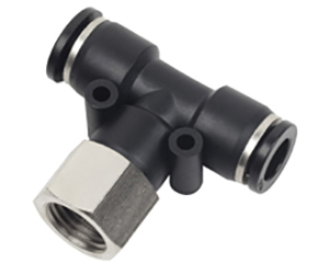 composite push to connect fittings female branch tee