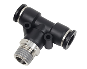 composite push to connect fittings male branch tee