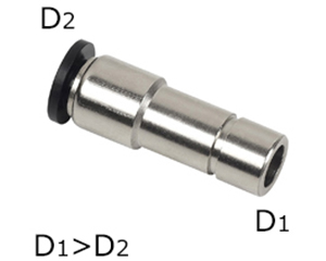 composite push to connect fittings plug-in reducer