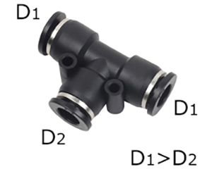 composite push to connect fittings union tee reducer