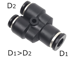 composite push to connect fittings union y reducer