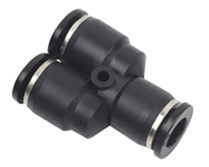 composite push to connect fittings union y