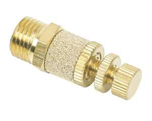 sintered brass muffler - flow control