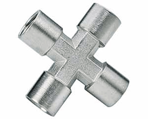 stainless steel pipe fitting female cross