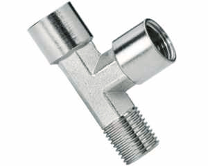 stainless steel pipe fitting female to male run tee