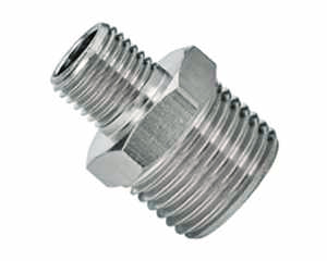 stainless steel pipe fitting hex nipple reducer