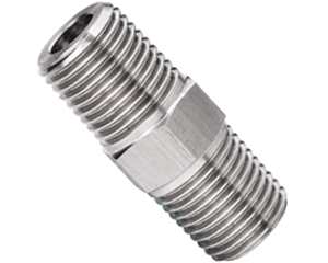 stainless steel pipe fitting hex nipple