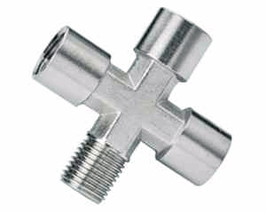 stainless steel pipe fitting male to female cross