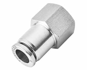 female connector stainless steel push to connect fittings