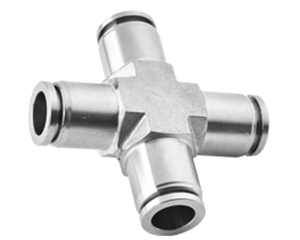 union cross stainless steel push to connect fittings